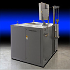 Despatch top loading industrial oven with pneumatic lift door