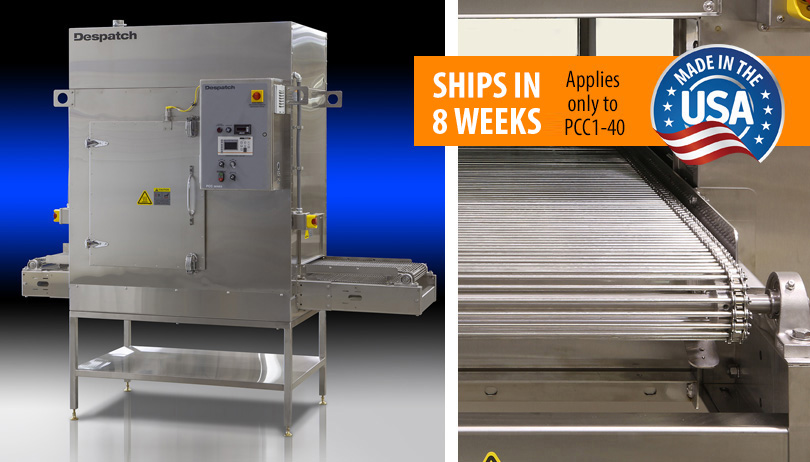 Despatch PCC1-40 stainless steel Conveyor Oven with HEPA filter - Made in USA, Ships in 6 weeks