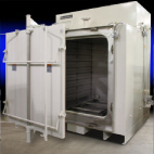 Despatch industrial walk-in oven with custom door